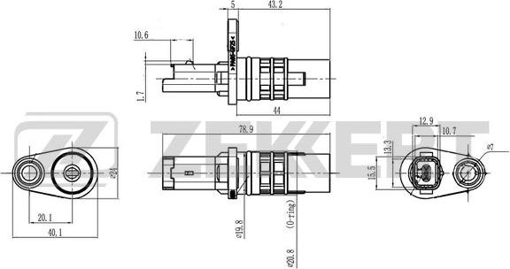 Zekkert SE-4115 - Датчик імпульсів, колінчастий вал autozip.com.ua