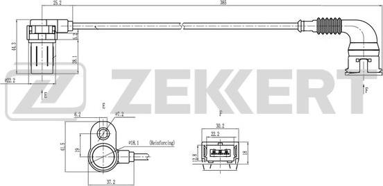 Zekkert SE-4117 - Датчик імпульсів, колінчастий вал autozip.com.ua