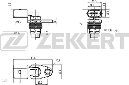Zekkert SE-5056 - Датчик, положення розподільного валу autozip.com.ua