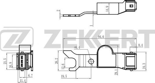 Zekkert SE-5058 - Датчик, положення розподільного валу autozip.com.ua