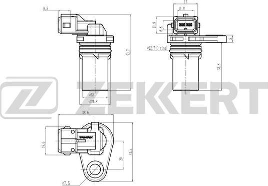 Zekkert SE-5039 - Датчик, положення розподільного валу autozip.com.ua