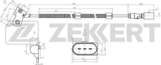 Zekkert SE-5035 - Датчик, положення розподільного валу autozip.com.ua