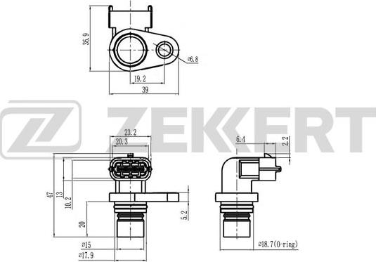 Zekkert SE-5036 - Датчик, положення розподільного валу autozip.com.ua