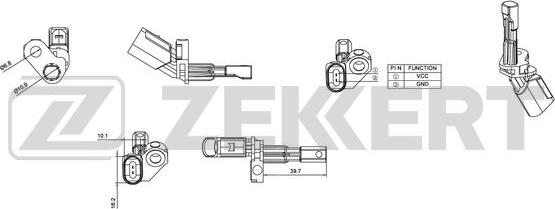 Zekkert SE-6010 - Датчик ABS, частота обертання колеса autozip.com.ua