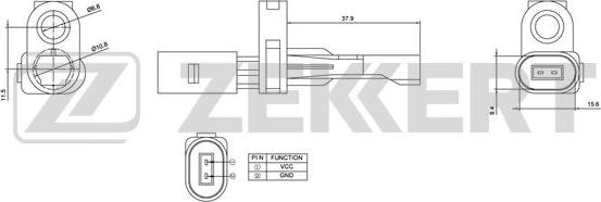 Zekkert SE-6025 - Датчик ABS, частота обертання колеса autozip.com.ua