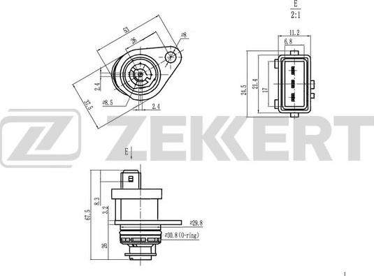 Zekkert SE-8506 - Датчик швидкості, спідометра autozip.com.ua