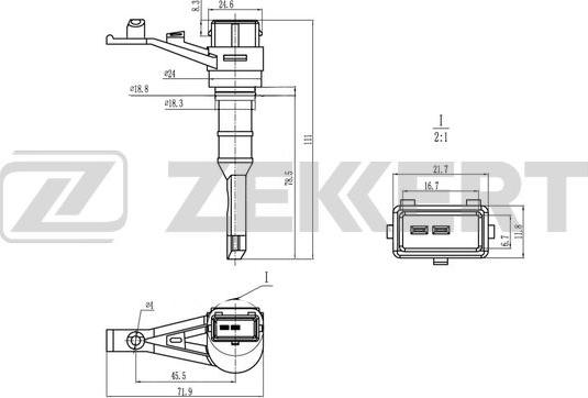 Zekkert SE-8501 - Датчик швидкості, спідометра autozip.com.ua