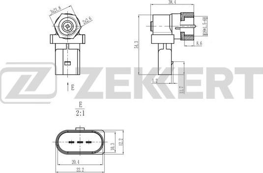 Zekkert SE-8508 - Датчик швидкості, спідометра autozip.com.ua