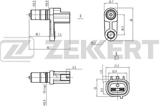 Zekkert SE-8516 - Датчик швидкості, спідометра autozip.com.ua