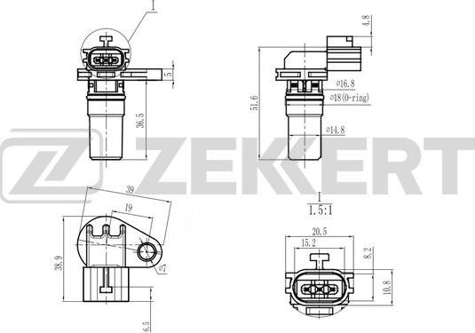 Zekkert SE-8510 - Датчик швидкості, спідометра autozip.com.ua