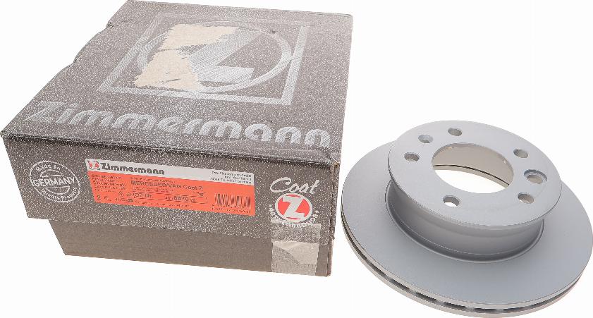 Zimmermann 400.6470.20 - Гальмівний диск autozip.com.ua