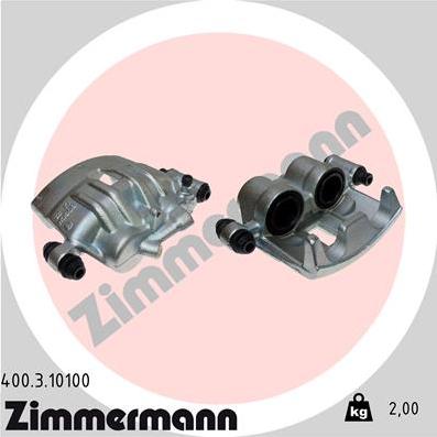 Zimmermann 400.3.10100 - Гальмівний супорт autozip.com.ua