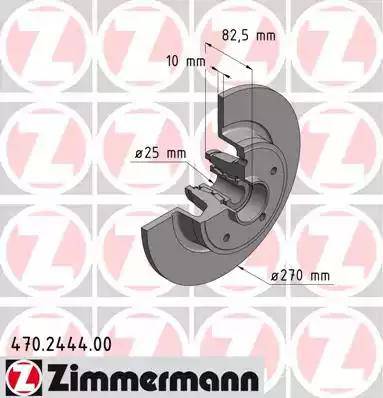 Zimmermann 470.2444.00 - Гальмівний диск autozip.com.ua