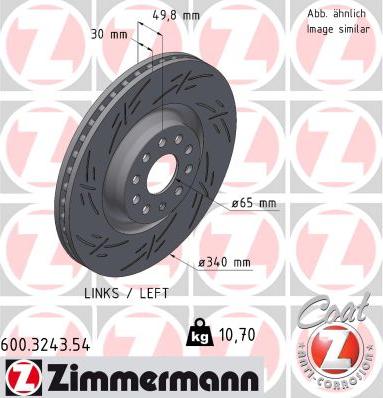 Zimmermann 600.3243.54 - Гальмівний диск autozip.com.ua