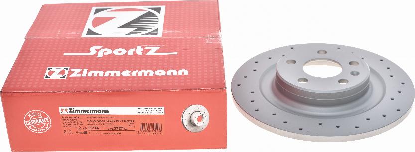 Zimmermann 610.3727.52 - Гальмівний диск autozip.com.ua