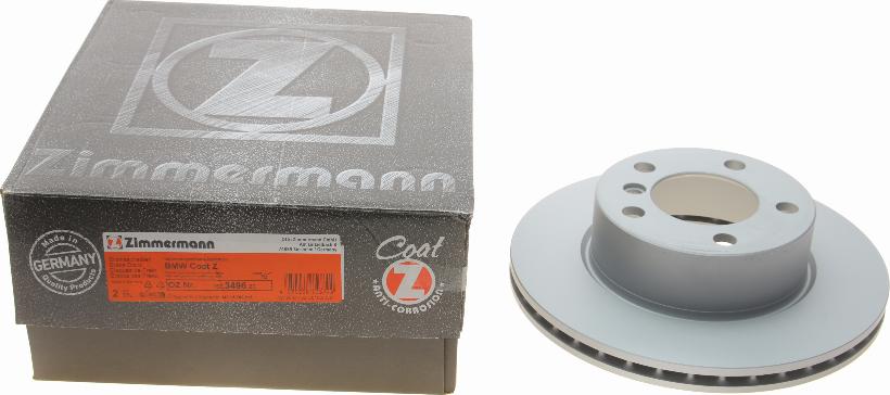 Zimmermann 150.3496.20 - Гальмівний диск autozip.com.ua
