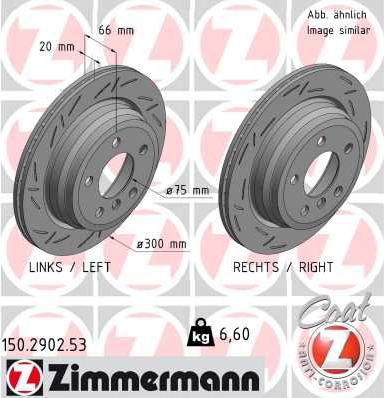 Zimmermann 150.2902.53 - Гальмівний диск autozip.com.ua