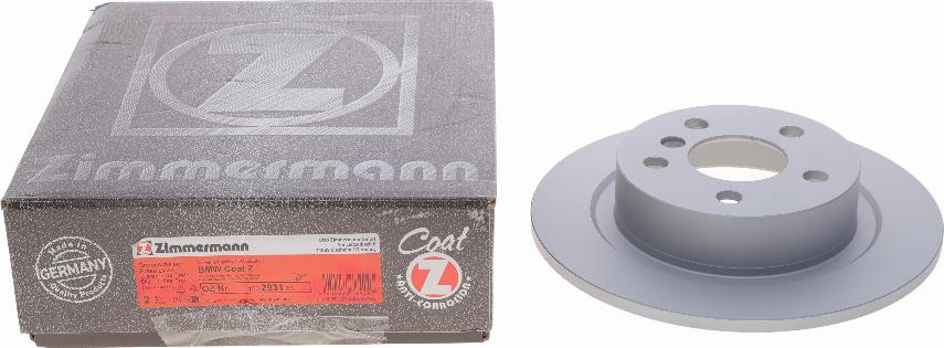 Zimmermann 150.2931.20 - Гальмівний диск autozip.com.ua