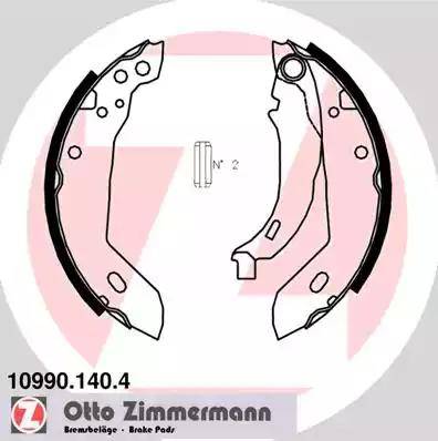 Zimmermann 10990.140.4 - Комплект гальм, барабанний механізм autozip.com.ua
