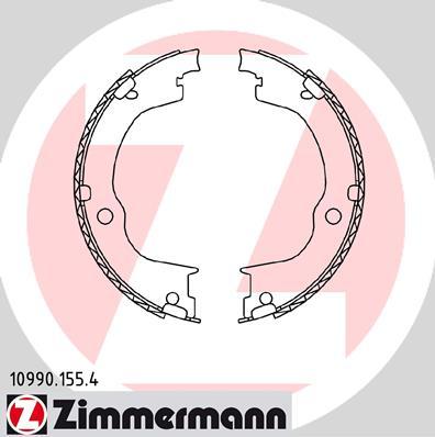 Zimmermann 10990.155.4 - Комплект гальм, ручник, парковка autozip.com.ua