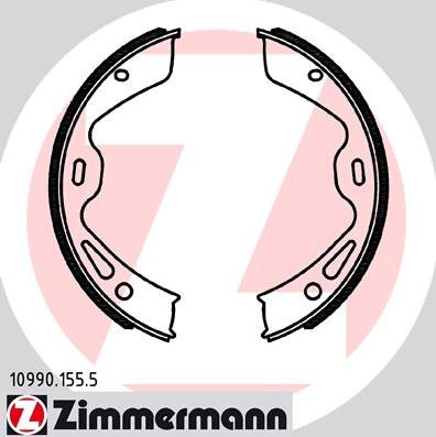 Zimmermann 10990.155.5 - Комплект гальм, ручник, парковка autozip.com.ua