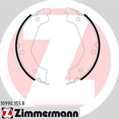 Zimmermann 10990.155.8 - Комплект гальм, ручник, парковка autozip.com.ua