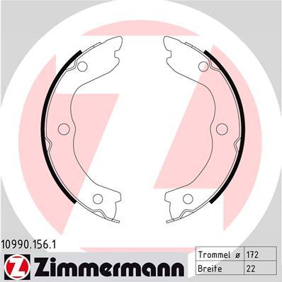 Zimmermann 10990.156.1 - Комплект гальм, ручник, парковка autozip.com.ua