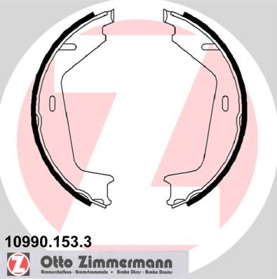 Zimmermann 10990.153.3 - Комплект гальм, ручник, парковка autozip.com.ua