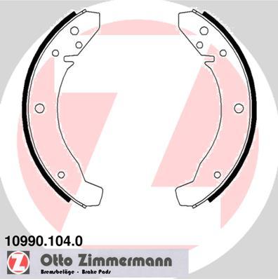 Zimmermann 10990.104.0 - Комплект гальм, барабанний механізм autozip.com.ua