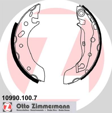 Zimmermann 10990.100.7 - Комплект гальм, барабанний механізм autozip.com.ua