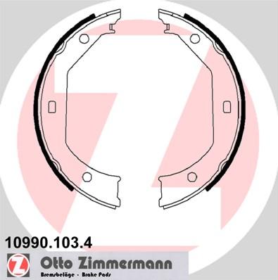 Zimmermann 10990.103.4 - Комплект гальм, ручник, парковка autozip.com.ua