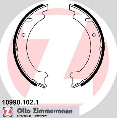 Zimmermann 10990.102.1 - Комплект гальм, ручник, парковка autozip.com.ua