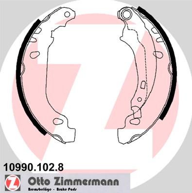 Zimmermann 10990.102.8 - Комплект гальм, барабанний механізм autozip.com.ua