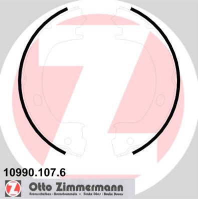 Zimmermann 10990.107.6 - Комплект гальм, ручник, парковка autozip.com.ua