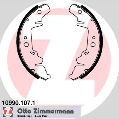 Zimmermann 10990.107.1 - Комплект гальм, барабанний механізм autozip.com.ua