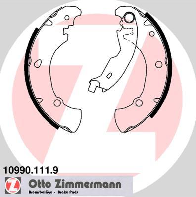Zimmermann 10990.111.9 - Комплект гальм, барабанний механізм autozip.com.ua