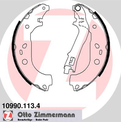 Zimmermann 10990.113.4 - Комплект гальм, барабанний механізм autozip.com.ua