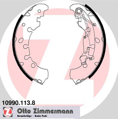 Zimmermann 10990.113.8 - Комплект гальм, барабанний механізм autozip.com.ua