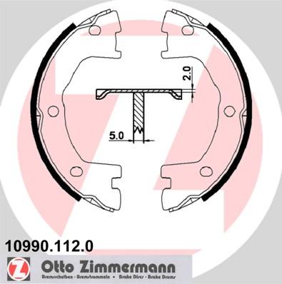 Zimmermann 10990.112.0 - Комплект гальм, ручник, парковка autozip.com.ua