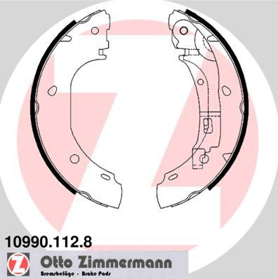 Zimmermann 10990.112.8 - Комплект гальм, барабанний механізм autozip.com.ua