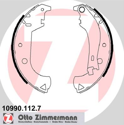 Zimmermann 10990.112.7 - Комплект гальм, барабанний механізм autozip.com.ua