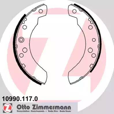 Zimmermann 10990.117.0 - Комплект гальм, барабанний механізм autozip.com.ua