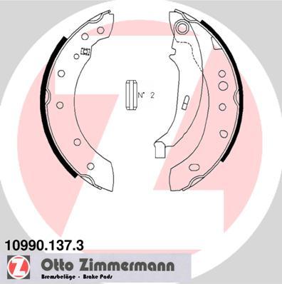 Zimmermann 10990.137.3 - Комплект гальм, ручник, парковка autozip.com.ua