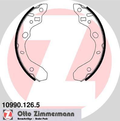 Zimmermann 10990.126.5 - Комплект гальм, барабанний механізм autozip.com.ua