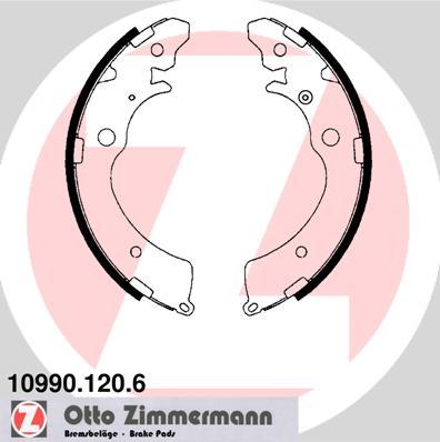 Zimmermann 10990.120.6 - Комплект гальм, барабанний механізм autozip.com.ua