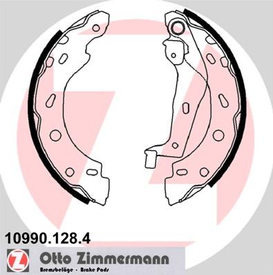 Zimmermann 10990.128.4 - Комплект гальм, барабанний механізм autozip.com.ua