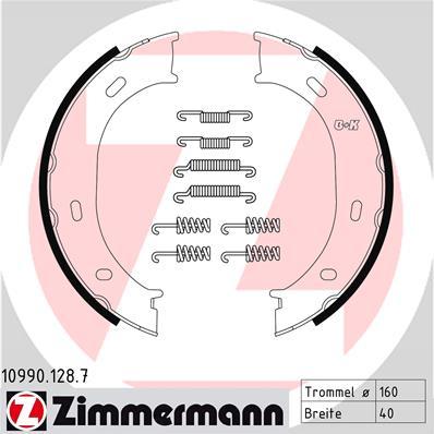 Zimmermann 10990.128.7 - Комплект гальм, ручник, парковка autozip.com.ua