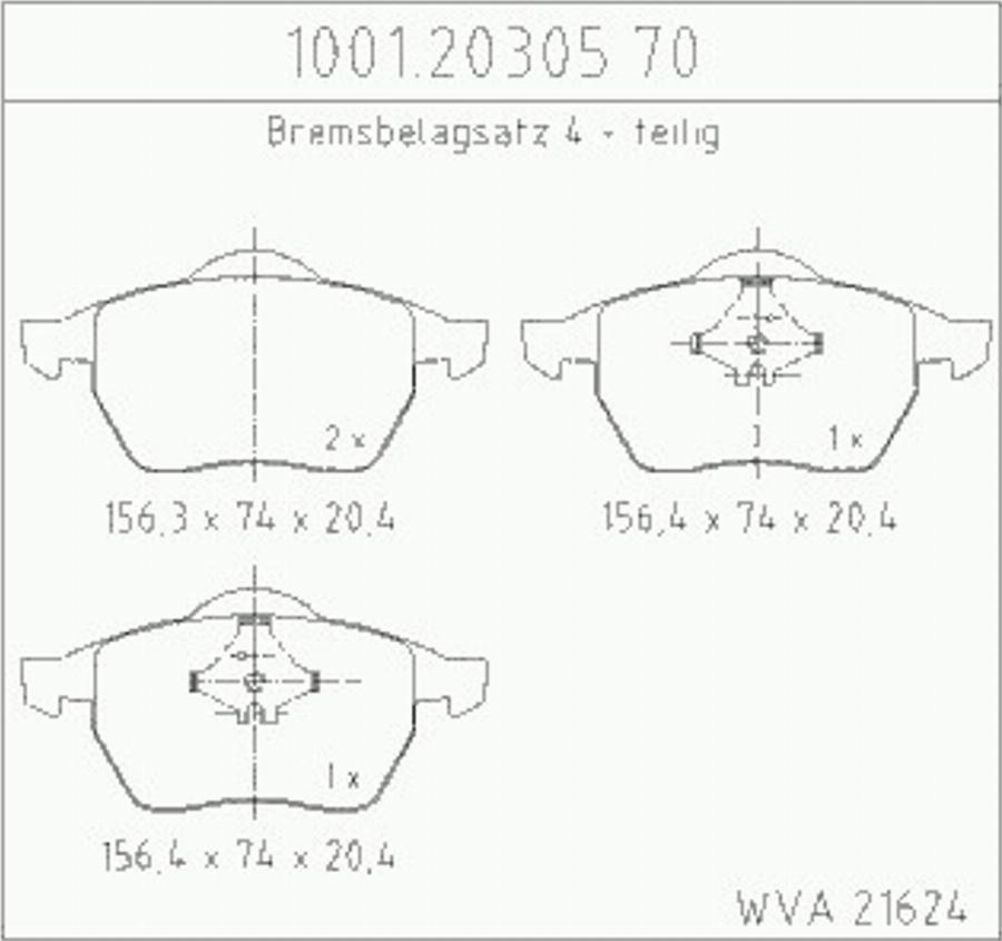 Zimmermann 10012030570 - Гальмівні колодки, дискові гальма autozip.com.ua