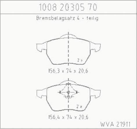 Zimmermann 10082030570 - Гальмівні колодки, дискові гальма autozip.com.ua