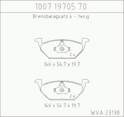 Zimmermann 10071970570 - Гальмівні колодки, дискові гальма autozip.com.ua